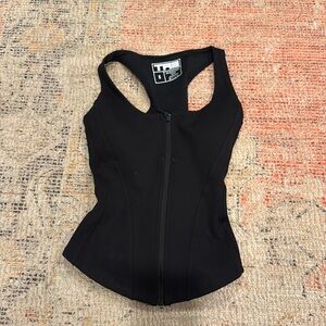 Scoop neck corset tank top